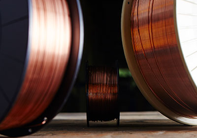 Copper Alloy welding wire on spools