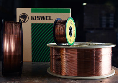 Copper Covered Solid Welding Wire on spools